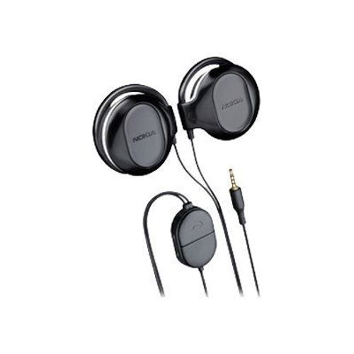 Nokia WH-202 - Écouteurs avec micro - avec clip - filaire - pour Nokia 3120, 3720, 5310, 5610, 5800, 62XX, 6500, 7020, 7500, E51, E66, E90, N78, N81, N82