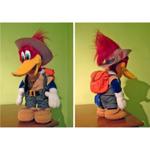 Peluche Woody Woodpecker  (Chapeau Et Sac À Dos)