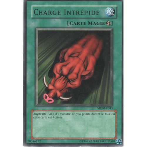 Carte Yu-Gi-Oh! "Charge Intrépide" Rare Mdm-F043