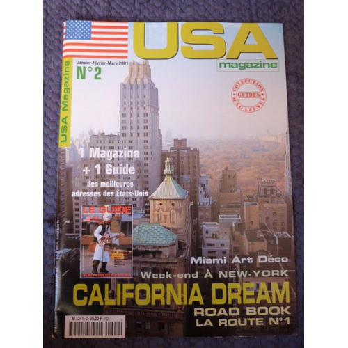 Usa Magazine N°2 : Miami Art Deco, Week End À New York, California Dream...