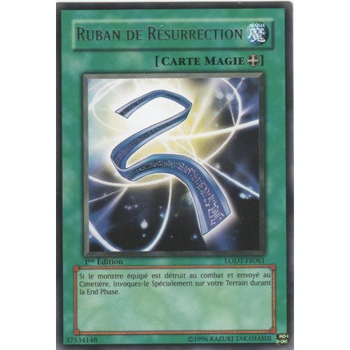 Carte Yu-Gi-Oh! "Ruban De Résurrection" Rare Lodt-Fr061
