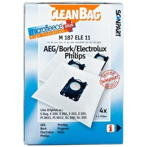 Scan Part - M 187 Ele 11 - Cleanbag - Sac Aspirateur Electrolux S Bag