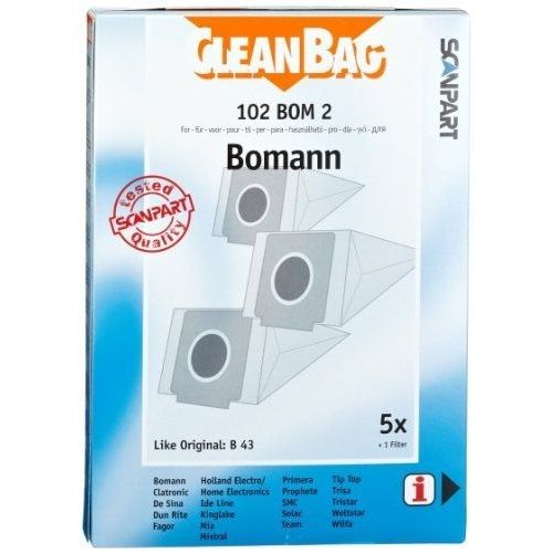 Scan Part - 102 Bom 2 - Cleanbag - Sac Aspirateur - Boman B 43 Pour Cb 929