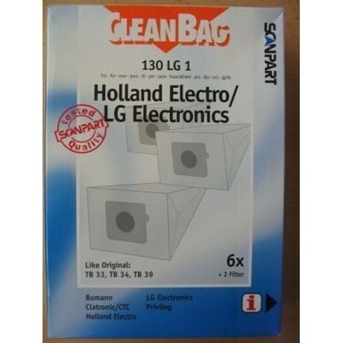 Scan Part - 130 Lg 1 Turbo 3100 - Cleanbag - Goldstar - Sac Aspirateur