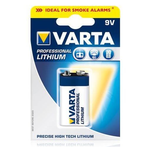 Varta Lithium 6lr61/9v 1 Pile - Pile Lithium 6lr61/9v - 1200 Mah - 9v (Par 1)