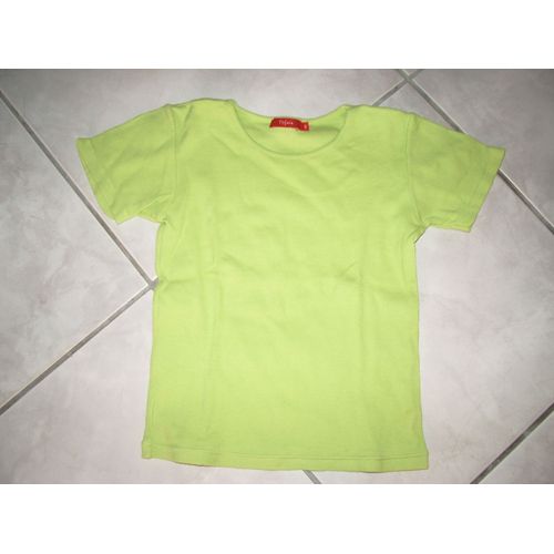 T-Shirt Tissaia Vert Pomme Taille 6 Ans