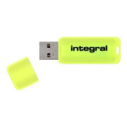 Integral Neon - Clé USB - 16 Go - USB 2.0 - jaune