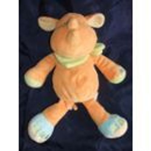 Doudou Jollybaby Rhinocéros Orange