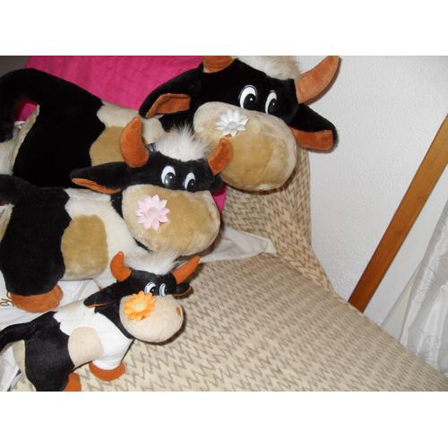 Lot De 3 Peluches Vaches