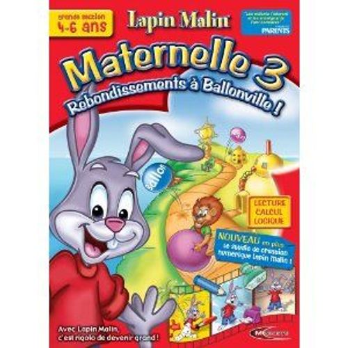 Lapin Malin Maternelle 3 Avec Cdrom Initiation À L'anglais Pc