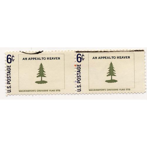 Washington's Cruisers Flag 1775, An Appeal To Heaven, U. S. Postage 6 Cents, Oblitéré