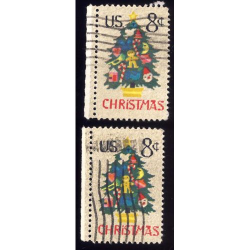 Timbre U S A, Christmas , U S 8 Cents, Oblitéré