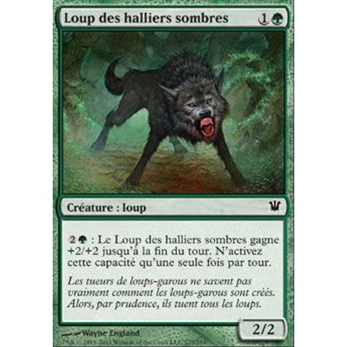 Foil Premium Loup Des Halliers Sombres - Magic Mtg - Innistrad Vf Mint 175 - C