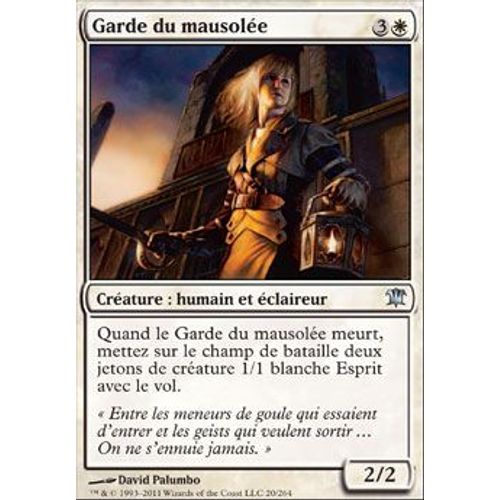 Foil Premium Garde Du Mausolée - Magic Mtg - Innistrad Vf Mint 20 - U