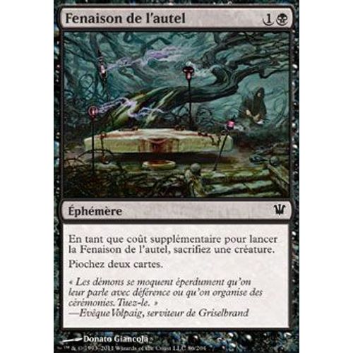 Foil Premium Fenaison De L'autel - Magic Mtg - Innistrad Vf Mint 86 - C