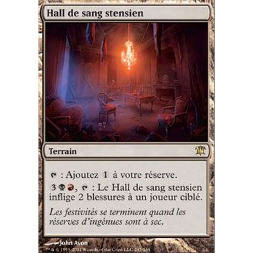 Foil Premium Hall De Sang Stensien - Magic Mtg - Innistrad Vf Mint 247 - R