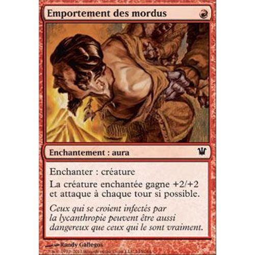 Foil Premium Emportement Des Mordus - Magic Mtg - Innistrad Vf Mint 143 - C