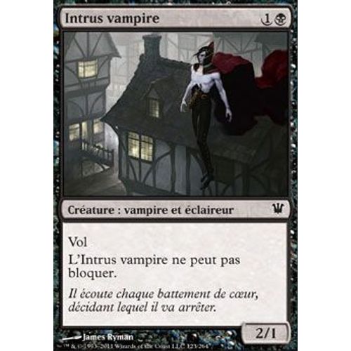 Foil Premium Intrus Vampire - Magic Mtg - Innistrad Vf Mint 123 - C