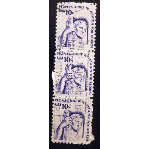 Timbre U S A, Peoples Right To Petition For Refress, 10 Cents, Oblitéré