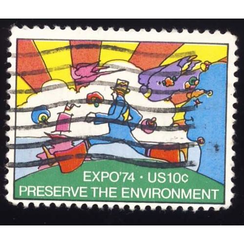 Timbre U S A, Expo74, Preserve The Environment, 10 Cents, Oblitéré