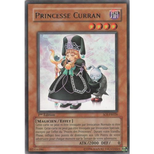 Carte Yu-Gi-Oh! "Princesse Curran" Rare Soi-Fr028