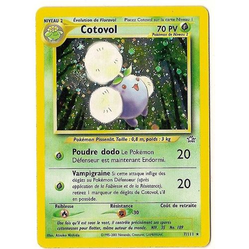 Pokemon - Neo Genesis - Cotovol - Francaise - Brillante - 2eme Edition - 7/111