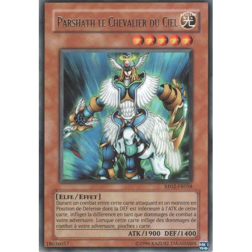 Carte Yu-Gi-Oh! "Parshath Le Chevalier Du Ciel" Rare Rp02-Fr058