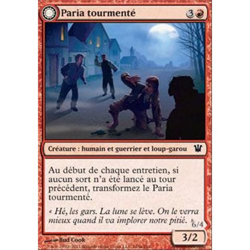 Paria Tourmenté // Loup-Garou Déchainé ( ) - Magic Mtg - Innistrad Vf Mint 165 - C