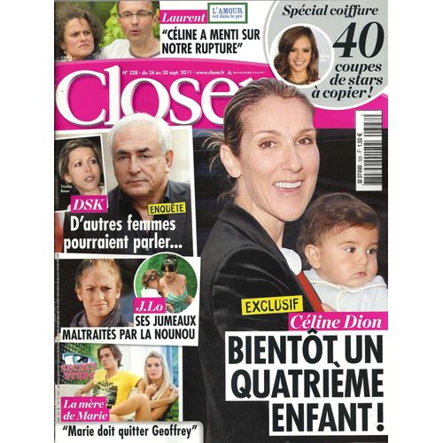 Closer 0328 Céline Dion, Tristane Banon, Dsk, Dominique Strauss-Kahn, Jennifer Lopez