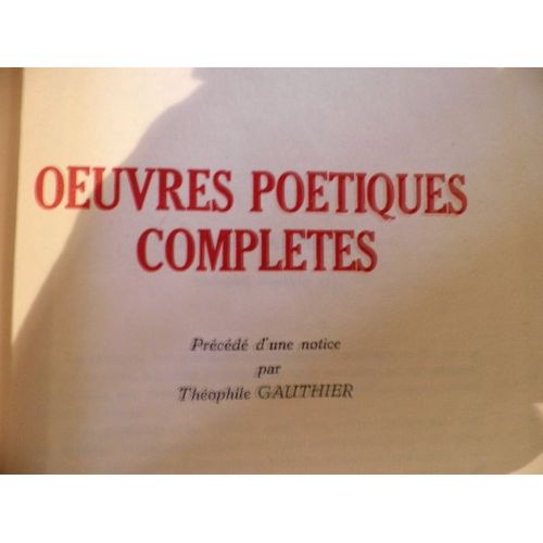Oeuvres Poetiques Complètes