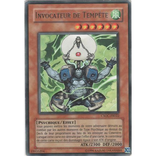 Carte Yu-Gi-Oh! "Invocateur De Tempête" Rare Csoc-Fr022