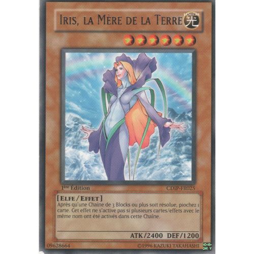 Carte Yu-Gi-Oh! "Iris, La Mère De La Terre" Rare Cdip-Fr025