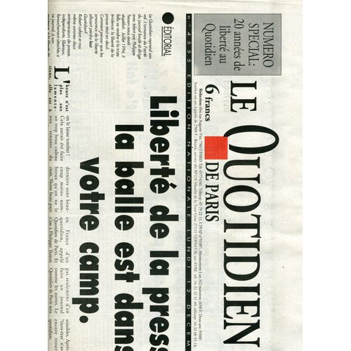 Le Quotidien De Paris
