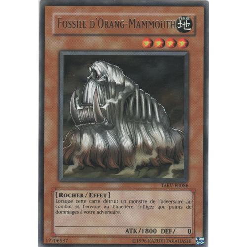 Carte Yu-Gi-Oh! "Fossile D'orang-Mammouth" Rare Taev-Fr086