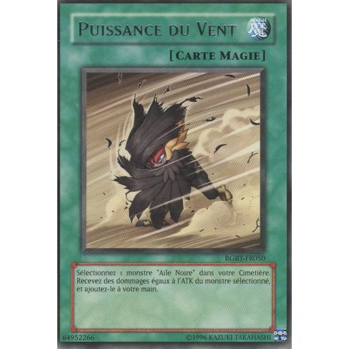 Carte Yu-Gi-Oh! "Puissance Du Vent" Rare Rgbt-Fr050