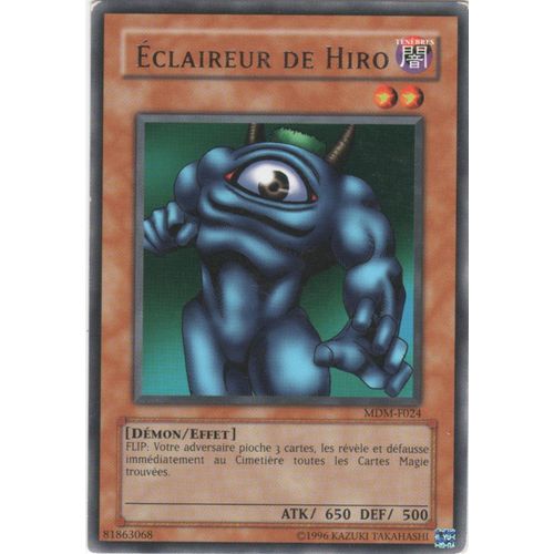 Carte Yu-Gi-Oh! "Eclaireur De Hiro" Rare Mdm-F024