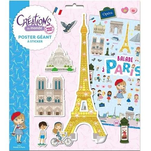 Poster Géant Avec Stickers - Créations Du Monde