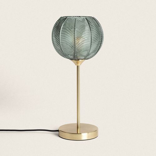 Lampe À Poser Métal Et Verre Klimt Vert