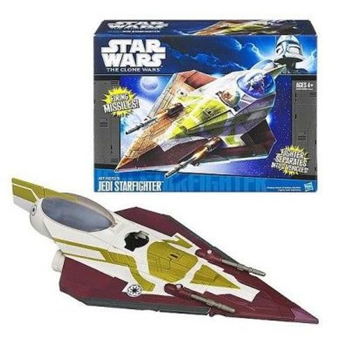 Star Wars - The Clone Wars - Véhicules Et Vaisseaux : Kit Fisto's Jedi Starfighter