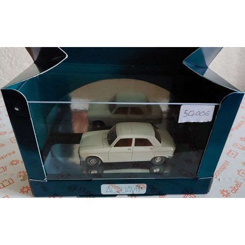 Peugeot 204 Berline Blanche 1:43 Aquavit Réf: 01.1050.A1-Aquavit