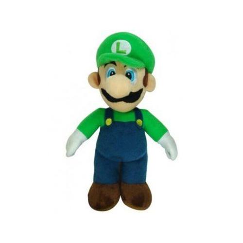 Peluche Luigi 32 Cm - Plombier Classique - Doudou Collection Super Mario + 1 Carte Tigre - Enfant