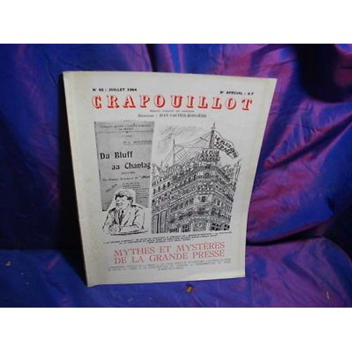 Crapouillot N°65 Juil 1964 Mythes Et Mysteres De Presse