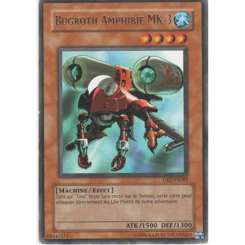 Carte Yu-Gi-Oh! "Bugroth Amphibie Mk-3" Rare Dr2-Fr082