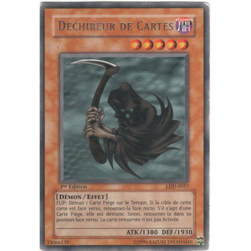 Carte Yu-Gi-Oh! "Déchireur De Cartes" Rare Ldd-F057