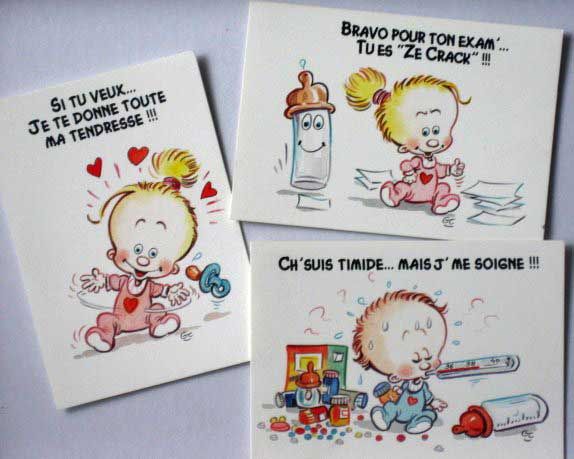 Lot De 15 Cartes Postales Les Trognons Gerard Cousseau Bebe Humour Rigolo Amour Amitie Vacances Etc Rakuten