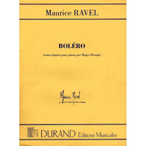 Ravel "Boléro" Transcription Pour Piano De Roger Branga