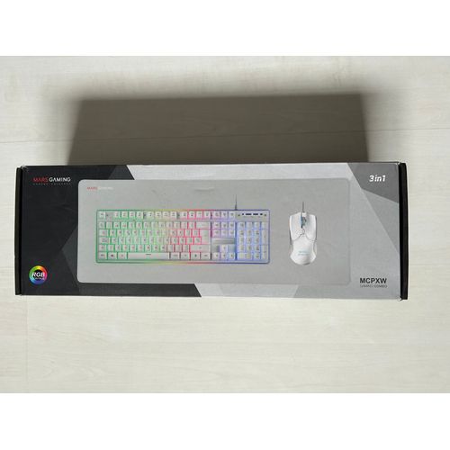 Pack 3 en 1 avec clavier, souris, tapis Mars Gaming