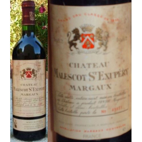 Chateau Malescot Saint Exupery 1982 Margaux