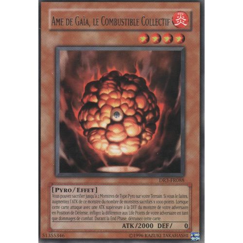 Carte Yu-Gi-Oh! "Ame De Gaïa, Le Combustible Collectif" Rare Dr3-Fr088