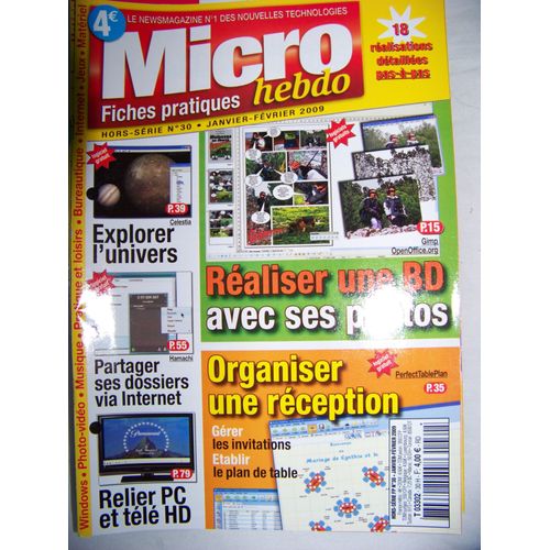 Micro Hebdo Fiches Pratiques  N° 30 : Réaliser Une Bd Avec Ses Photos